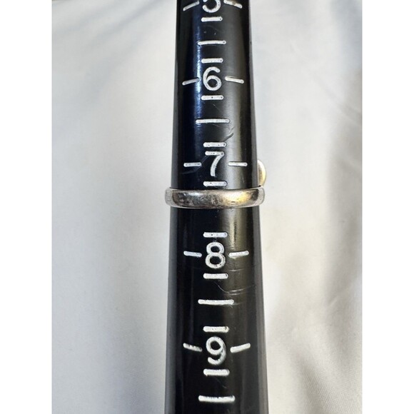 Womens Blue Larimar Navajo Sterling Silver Ring Size 7.5 - Picture 4 of 6